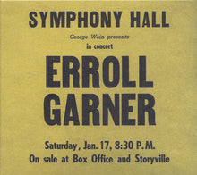 Load image into Gallery viewer, Erroll Garner : Symphony Hall Concert (CD, Album)