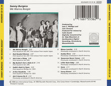 Load image into Gallery viewer, Sonny Burgess : We Wanna Boogie (CD, Comp)