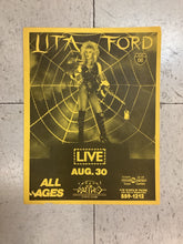 Load image into Gallery viewer, Lita Ford at Cabaret Metro - 1983 (Poster)