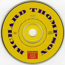 Load image into Gallery viewer, Richard Thompson : Rumor And Sigh (CD, Album, Cap)