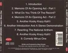 Load image into Gallery viewer, Albert Brooks : Comedy Minus One (CD)