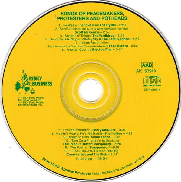 pothead songs Songs Of Peacemakers, Protesters And Potheads