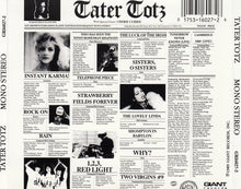 Load image into Gallery viewer, Tater Totz : Mono! Stereo: Sgt. Shonen's Exploding Plastic Eastman Band Request (CD, Album)