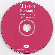 Load image into Gallery viewer, Various : Todd Rundgren: An Elpee's Worth Of Productions (CD, Comp)