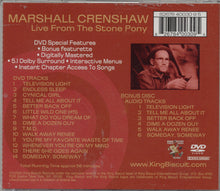 Load image into Gallery viewer, Marshall Crenshaw : Live From The Stone Pony (DVD-V, Multichannel, NTSC + CD, EP)