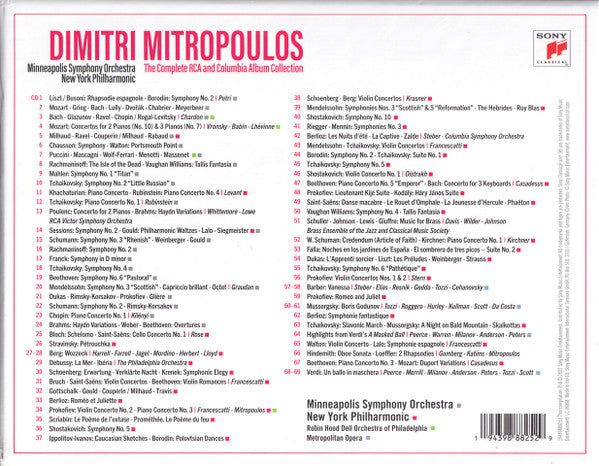 Buy Dimitri Mitropoulos, Minneapolis Symphony Orchestra, New York