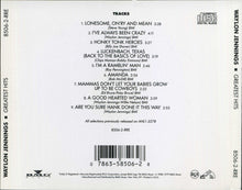 Load image into Gallery viewer, Waylon Jennings : Greatest Hits (CD, Comp, RE, RP)