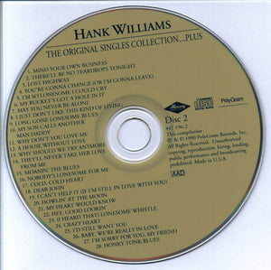 Hank Williams : The Original Singles Collection...Plus (3xCD, Comp + Box)