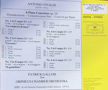 Load image into Gallery viewer, Vivaldi* - Patrick Gallois, Orpheus Chamber Orchestra : 6 Flute Concertos Op. 10 (CD, Album, Club, BMG)