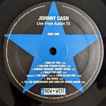 Load image into Gallery viewer, Johnny Cash : Live From Austin TX (LP, Album, Ltd, Bla)