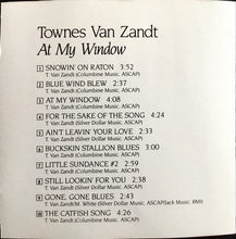 Load image into Gallery viewer, Townes Van Zandt : At My Window (CD, Album)