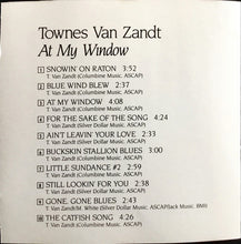 Load image into Gallery viewer, Townes Van Zandt : At My Window (CD, Album)
