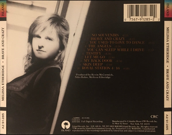 Buy Melissa Etheridge : Brave And Crazy (CD) Online for a great