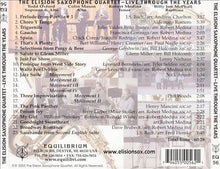 Load image into Gallery viewer, The Elision Saxophone Quartet : Live Through The Years (CD, Album)