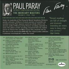 Load image into Gallery viewer, Paul Paray, Detroit Symphony Orchestra : The Mercury Masters Volume 2: 1958-1962 (22xCD, Comp, RM + Box)