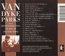 Load image into Gallery viewer, Van Dyke Parks : Idiosyncratic Path: The Best Of Van Dyke Parks (CD, Comp)