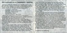 Load image into Gallery viewer, Eric Clapton & The Yardbirds : Rarities (CD, Comp)