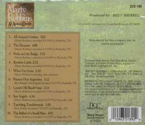 Marty Robbins : All Around Cowboy (CD, Album, RE, RM)