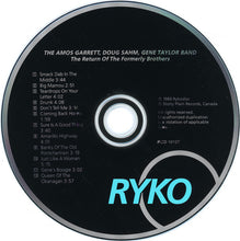 Load image into Gallery viewer, The Amos Garrett, Doug Sahm, Gene Taylor Band : The Return Of The Formerly Brothers (CD, Album, RE)