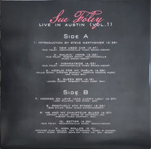 Load image into Gallery viewer, Sue Foley : Live In Austin - Volume 1 (LP, Album)