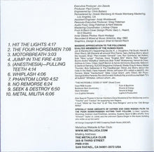 Load image into Gallery viewer, Metallica : Kill 'Em All (CD, Album, RE, RM, RP)