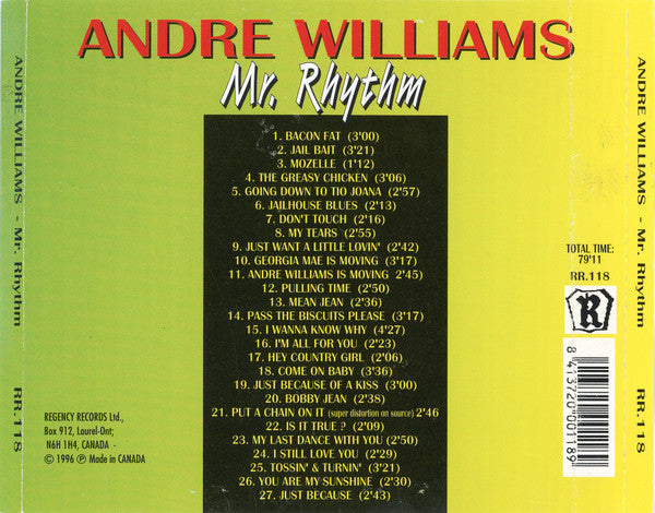 Buy Andre Williams : Mr. Rhythm (CD) Online for a great price