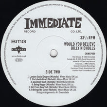 Load image into Gallery viewer, Billy Nicholls : Would You Believe (LP, Album, RE)