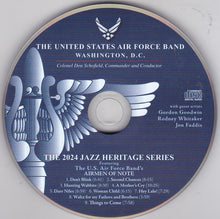 Load image into Gallery viewer, The United States Air Force Band* Featuring The Airmen Of Note : The 2024 Jazz Heritage Series (CD, Album)