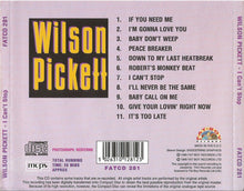 Load image into Gallery viewer, Wilson Pickett : I Can't Stop (CD, Album)