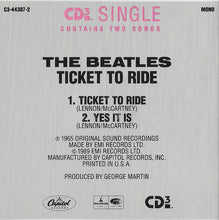 Load image into Gallery viewer, The Beatles : Ticket To Ride (CD, Mini, Single, CD-)