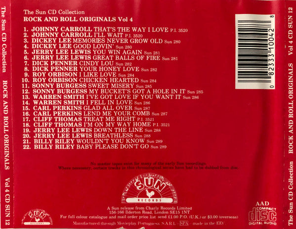 Buy Various : The Sun CD Collection - Rock & Roll Originals Vol 4