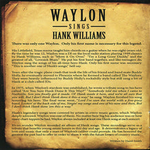 Load image into Gallery viewer, Waylon Jennings : Waylon Sings Hank Williams (CD, Album, RE)