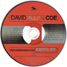 Load image into Gallery viewer, David Allan Coe : Recommended For Airplay (HDCD, Album)