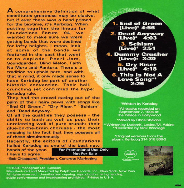 Buy Kerbdog : Live At Concrete (CD) Online for a great price