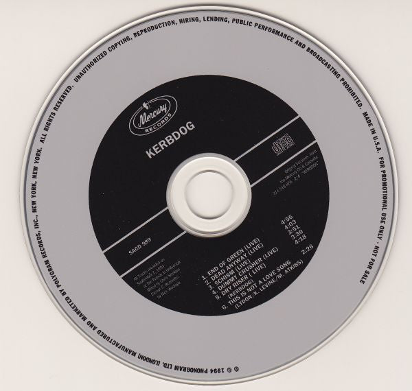 kein 配布CD クランケ Buy Kerbdog : Live At Concrete (CD) Online for a great price