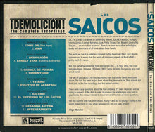 Load image into Gallery viewer, Los Saicos : ¡Demolición! The Complete Recordings (CD, Comp)