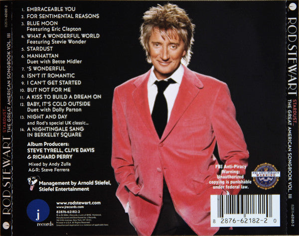 【3枚1100円】ROD STEWART - STARDUST Buy Rod Stewart : Stardust The Great American Songbook Volume