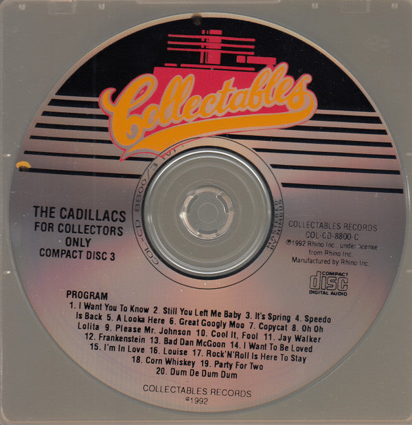 Buy The Cadillacs : For Collectors Only (CD) Online for a great