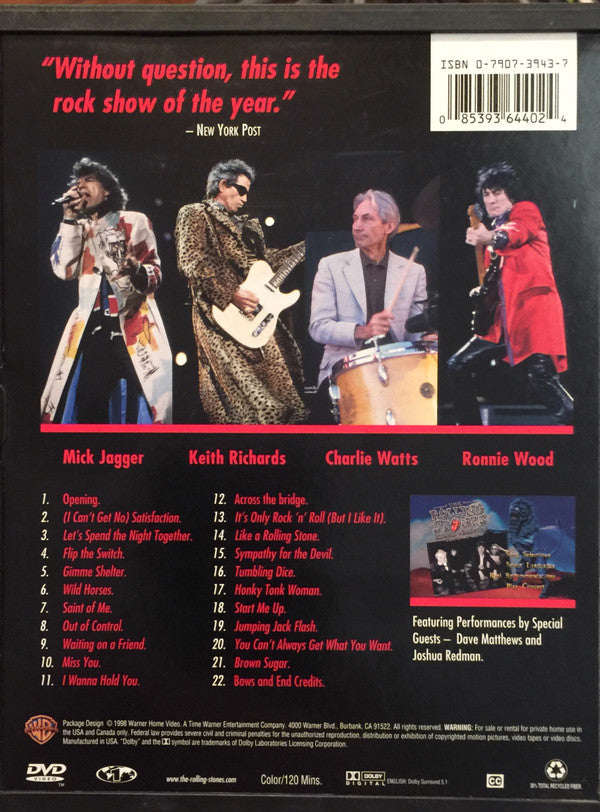 Buy The Rolling Stones : Bridges To Babylon Tour '97 - 98 (DVD