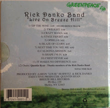 Load image into Gallery viewer, Rick Danko Band : "Live On Breeze Hill" (CD, Album)