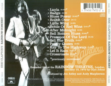 Load image into Gallery viewer, Eric Clapton : Eric Clapton's Rainbow Concert (CD, Album, RE, RM, Exp)
