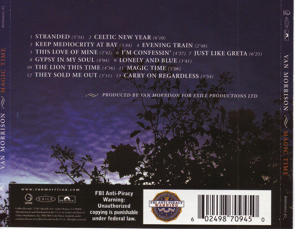 Buy Van Morrison : Magic Time (CD) Online for a great price