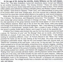 Load image into Gallery viewer, Andre Williams (2), Chicago Blues & Rhythm Band With The El Dorados : Fat Back & Corn Liquor (CD, Album)