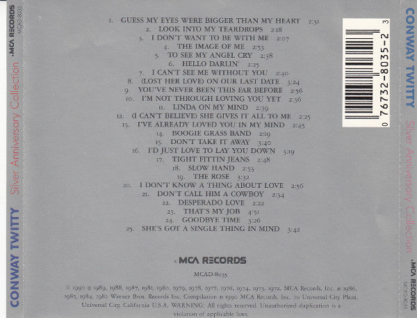 Buy Conway Twitty : Silver Anniversary Collection (CD) Online for