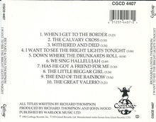 Load image into Gallery viewer, Richard & Linda Thompson : I Want To See The Bright Lights Tonight (CD, Album, RE)