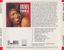 Load image into Gallery viewer, Irma Thomas : True Believer (CD, Album)