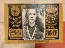Load image into Gallery viewer, Big Brother & The Holding Company and Quicksilver at Avalon Ballroom - 1967 (Poster)
