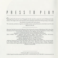 Load image into Gallery viewer, Paul McCartney : Press To Play (CD, Album)