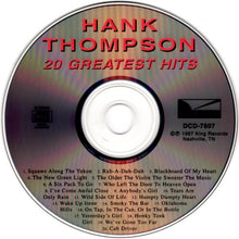 Load image into Gallery viewer, Hank Thompson : 20 Greatest Hits (CD, Comp)
