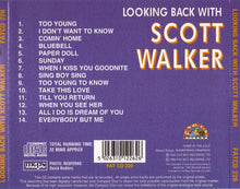 Load image into Gallery viewer, Scott Walker : Looking Back With Scott Walker (CD, Comp, RE)
